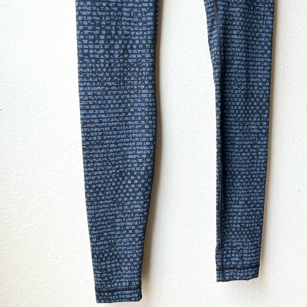 Lululemon Wunder Under Pant III Shatter Weave Desert Teal Alberta Lake Sz 4 - Picture 7 of 14